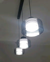 WOMO Black Glass Drum Pendant Light-WM2787 thumbnail