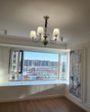 WOMO Glass Shaded Arm Chandelier-WM2946 thumbnail