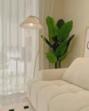 WOMO Pleated Gooseneck Floor Lamp-WM7119 thumbnail