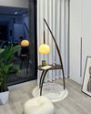 WOMO Hanging Wood Floor Lamp with Table-WM7130 thumbnail