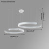 WOMO Black/Gold Ring Led Chandelier-WM2009 thumbnail