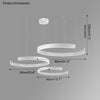 WOMO Black/Gold Ring Led Chandelier-WM2009 thumbnail