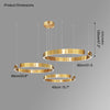 WOMO Black/Gold Ring Led Chandelier-WM2009 thumbnail
