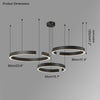 WOMO Black/Gold Ring Led Chandelier-WM2009 thumbnail