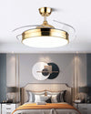 WOMO Black Retractable Ceiling Fan Lamp-WM5059 thumbnail