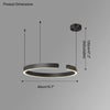 WOMO Black/Gold Ring Led Chandelier-WM2009 thumbnail