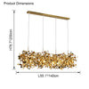 WOMO Argent/Gold Cloud Multi Pendant Chandelier-WM2042 thumbnail