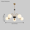 WOMO Frosted Glass Globe Chandelier-WM2304 thumbnail