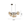 WOMO Colored Glass Ball Chandelier-WM2253 thumbnail