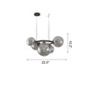WOMO Colored Glass Ball Chandelier-WM2253 thumbnail