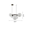 WOMO Colored Glass Ball Chandelier-WM2253 thumbnail
