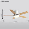 WOMO Low Profile Wood Ceiling Fan Lamp-WM5014 thumbnail
