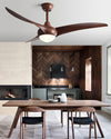 WOMO 3 Wave Blade Ceiling Fan Lamp-WM5016 thumbnail