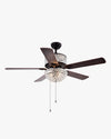 WOMO Vintage Crystal Ceiling Fan Chandelier-WM5033 thumbnail
