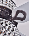 WOMO Vintage Crystal Ceiling Fan Chandelier-WM5033 thumbnail