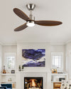 WOMO Mid Century Modern Ceiling Fan Lamp-WM5034 thumbnail