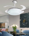 WOMO Retractable White Acrylic Ceiling Fan Lamp-WM5038 thumbnail