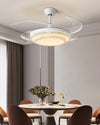 WOMO Retractable White Acrylic Ceiling Fan Lamp-WM5038 thumbnail