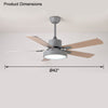 WOMO 5 Blade Modern Wood Ceiling Fan Lamp-WM5039 thumbnail