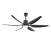 WOMO 5 Black Blade Large Ceiling Fan Lamp-WM5042 thumbnail