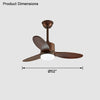 WOMO Mid Century Modern Ceiling Fan Lamp-WM5043 thumbnail