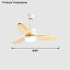 WOMO Mid Century Modern Ceiling Fan Lamp-WM5043 thumbnail