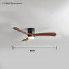 WOMO Large Low Profile Ceiling Fan Lamp-WM5051 thumbnail
