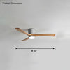 WOMO Large Low Profile Ceiling Fan Lamp-WM5051 thumbnail