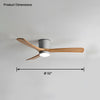WOMO Large Low Profile Ceiling Fan Lamp-WM5051 thumbnail