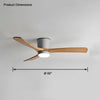 WOMO Large Low Profile Ceiling Fan Lamp-WM5051 thumbnail