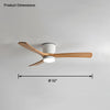 WOMO Large Low Profile Ceiling Fan Lamp-WM5051 thumbnail