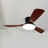 WOMO 3 Wood Blade Low Profile Ceiling Fan Lamp-WM5058 thumbnail