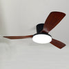 WOMO 3 Wood Blade Low Profile Ceiling Fan Lamp-WM5058 thumbnail