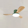 WOMO 3 Wood Blade Low Profile Ceiling Fan Lamp-WM5058 thumbnail