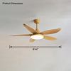 WOMO 5 Blade Contemporary Ceiling Fan Lamp-WM5061 thumbnail