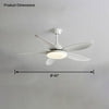 WOMO 5 Blade Contemporary Ceiling Fan Lamp-WM5061 thumbnail