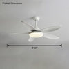 WOMO 5 Blade Contemporary Ceiling Fan Lamp-WM5061 thumbnail