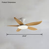 WOMO Low Profile Modern Ceiling Fan Lamp-WM5062 thumbnail