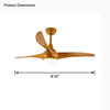 WOMO Large Propeller Ceiling Fan Lamp-WM5063 thumbnail