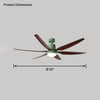 WOMO 5 Blade Large Ceiling Fan Lamp-WM5064 thumbnail