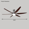 WOMO 5 Blade Large Ceiling Fan Lamp-WM5064 thumbnail
