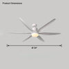 WOMO 5 Blade Large Ceiling Fan Lamp-WM5064 thumbnail
