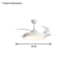 WOMO Retractable White Ceiling Fan Lamp-WM5079 thumbnail