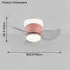 WOMO Small Low Profile Ceiling Fan Lamp-WM5084 thumbnail