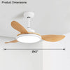 WOMO White Modern Ceiling Fan Lamp-WM5085 thumbnail