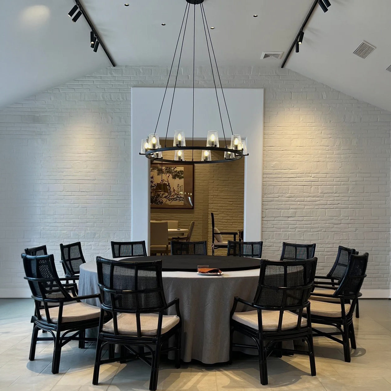 WOMO Hurricane Candle Ring Chandelier - Pauillac