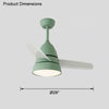 WOMO 3 Blade Tapered Ceiling Fan Lamp-WM5099 thumbnail