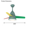WOMO 3 Blade Tapered Ceiling Fan Lamp-WM5099 thumbnail