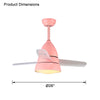 WOMO 3 Blade Tapered Ceiling Fan Lamp-WM5099 thumbnail