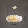 WOMO Feather Round Pendant Light-WM2060 thumbnail